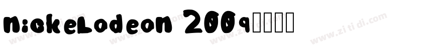 nickelodeon 2009字体转换